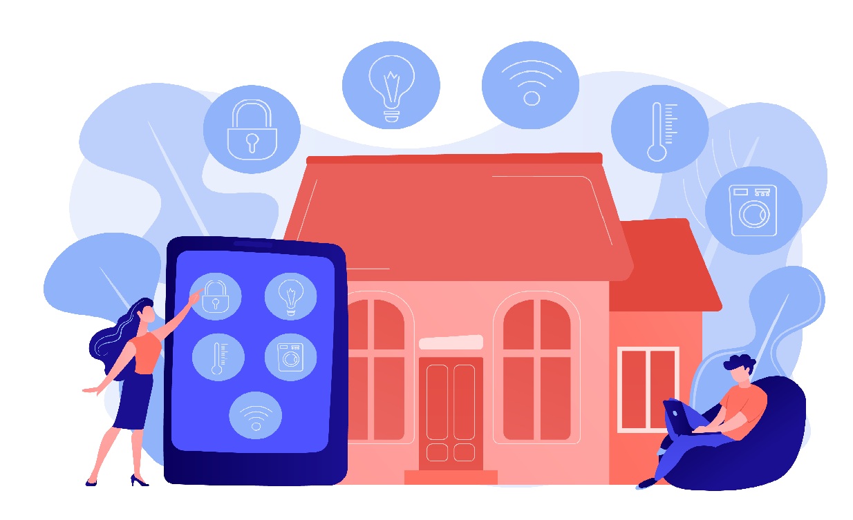 Custom IoT Solutions Illustration